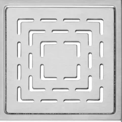 Design slukrist n°19 20x20 cm børstet stål