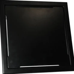 Design slukrist n°15 20x20 cm sort matt stål