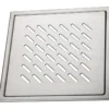 Design slukrist pearl 20x20 cm børstet syrefast stål