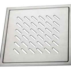 Design slukrist pearl 20x20 cm børstet syrefast stål