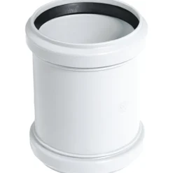 Dobbeltmuffe 32mm pp hvit