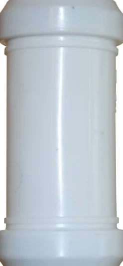 Dobbeltmuffe 40mm pp hvit