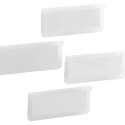 Elfa etikettholder for trådkurv/meshkurv transparent 4pk