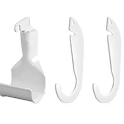 Elfa garderobestangholder for startkit hvit