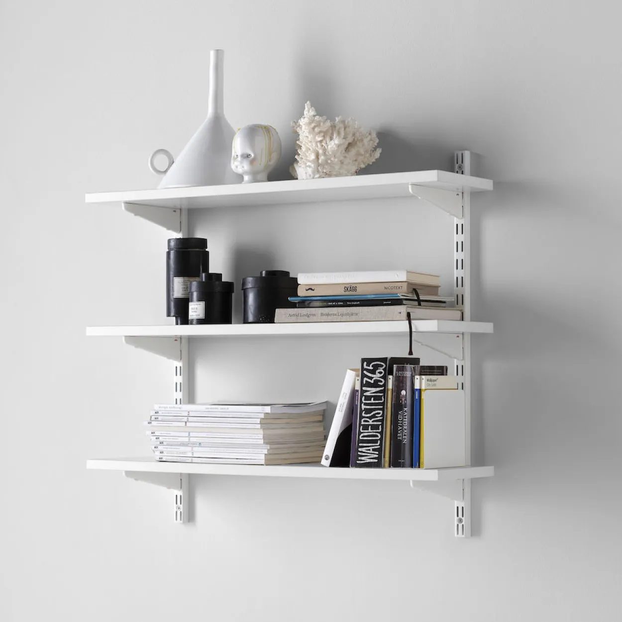 Elfa hyllesystem kit plugg-inn hvit