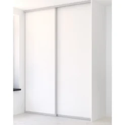 Elfa skyvedør original sølv/hvit 938x2350