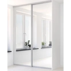 Elfa skyvedør original sølv/speil 938x2350