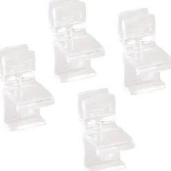 Elfa stativklips for trådhylle, transparent