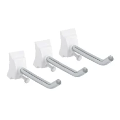 Elfa tilbehørskrok 65mm hvit 3-pk