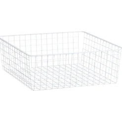 Elfa trådkurv 527x527x185 mm hvit