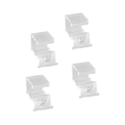 Elfa uttrekkstopp for trådkurv transparent 4-pk