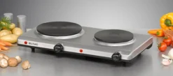 Eltac kokeplate dobbel, stål dk 29, 2500 watt