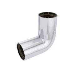 Faluvulk 32 mm bend dobbelmuffe 90 grd.