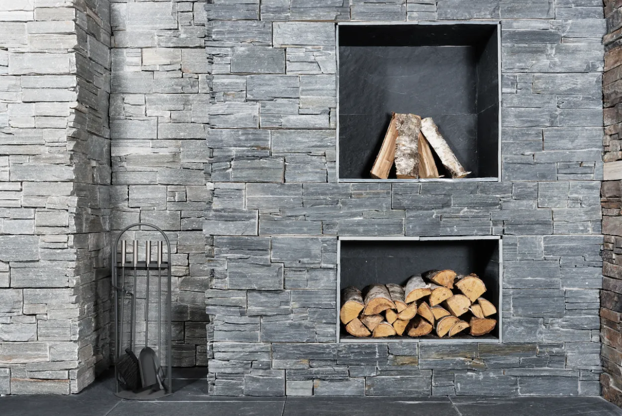 Fasadeskifer cement corner grey