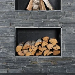 Fasadeskifer cement stone black