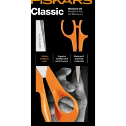 Fiskars classic saksesett, universal og neglsaks kurvet