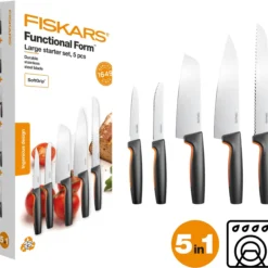 Fiskars functional form knivsett, 5 kniver