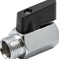 Fonta mini kuleventil 3/8" forkrommet