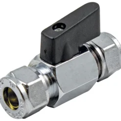 Fonta mini kuleventil 12mm forkrommet