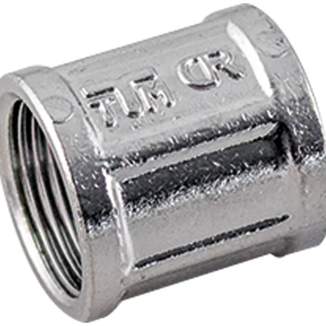 Fonta muffe 1/2" forkrommet