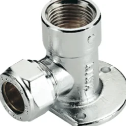Fonta platealbu m/muffe 12mm x 1/2" forkrommet cu/pex