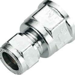 Fonta union 15mm x 1/2" forkrommet cu