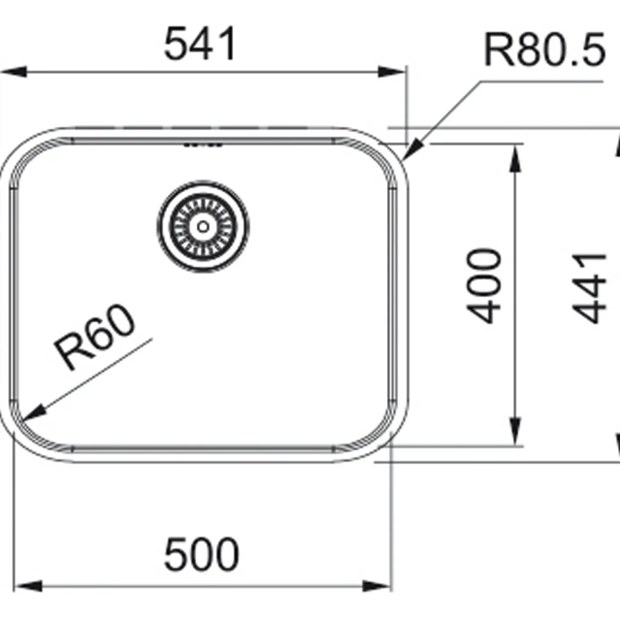 Franke srx 210-50 stålvask 1 kum