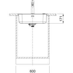 Franke srx 210-50 stålvask 1 kum
