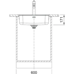 Franke srx 210-50 tl stålvask 1 kum med bakplate