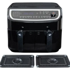 Gastronoma airfryer dobbel 9 liter, 2400 w