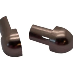 Genesis hjørnestykke utv. 12mm blank kobber eac 2-pk