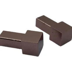 Genesis hjørnestykke utv. 10mm blank kobber edp 2-pk