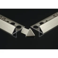 Genesis utvendig hjørnestykke 8mm 45 grader matt alu 4pk.