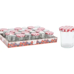 Glasskrukke med metallokk 190ml
