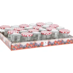 Glasskrukke med metallokk 190ml