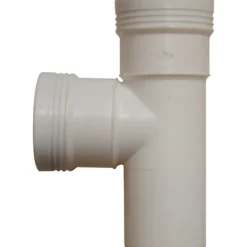 Grenrør 50x50mm 88.5grd m/2 muffer pp hvit