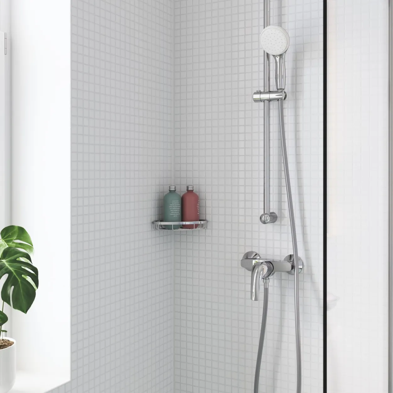 Grohe bau cosmopolitan såpehylle krom