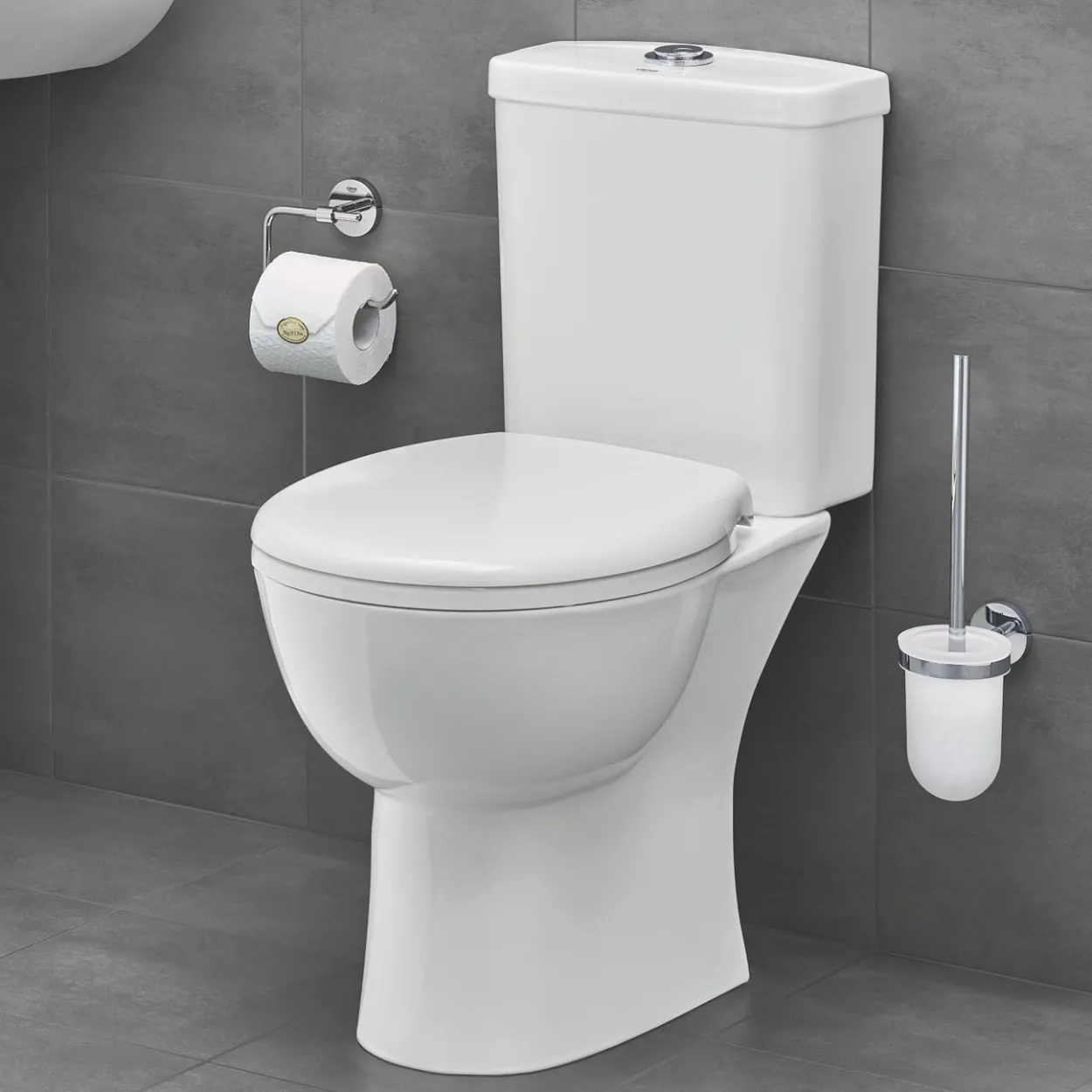 Grohe bau gulvstående toalett m/skjult p-lås alpinhvit
