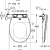 Grohe bau manual bidetsete m/spyling og soft-close alpinhvit