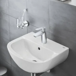 Grohe bau porselen servant 45x35 cm vegghengt m/overløp alpinhvit