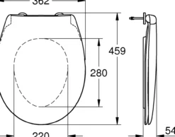 Grohe bau toalettsete med soft-close