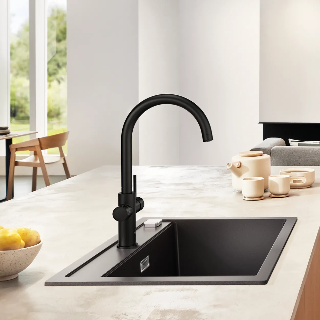 Grohe blue home c-tut startsett matt sort