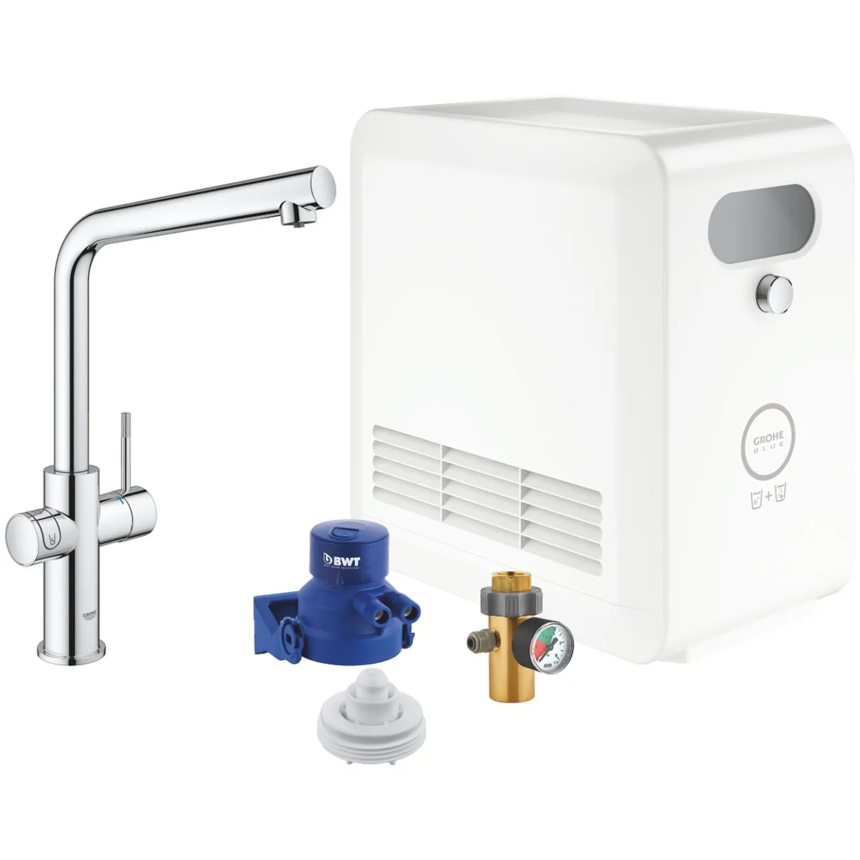 Grohe blue professional kjøkkenarmatur l-tut startsett krom