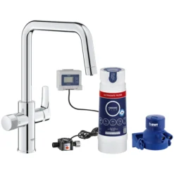 Grohe blue pure start kjøkkenkran m/ultrasafe vannfilter krom