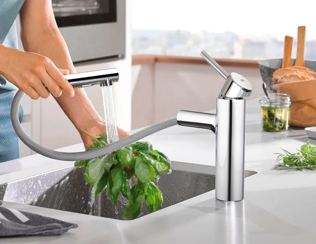 Grohe concetto kjøkkenarmatur m/uttrekkbar tut og dusjspray