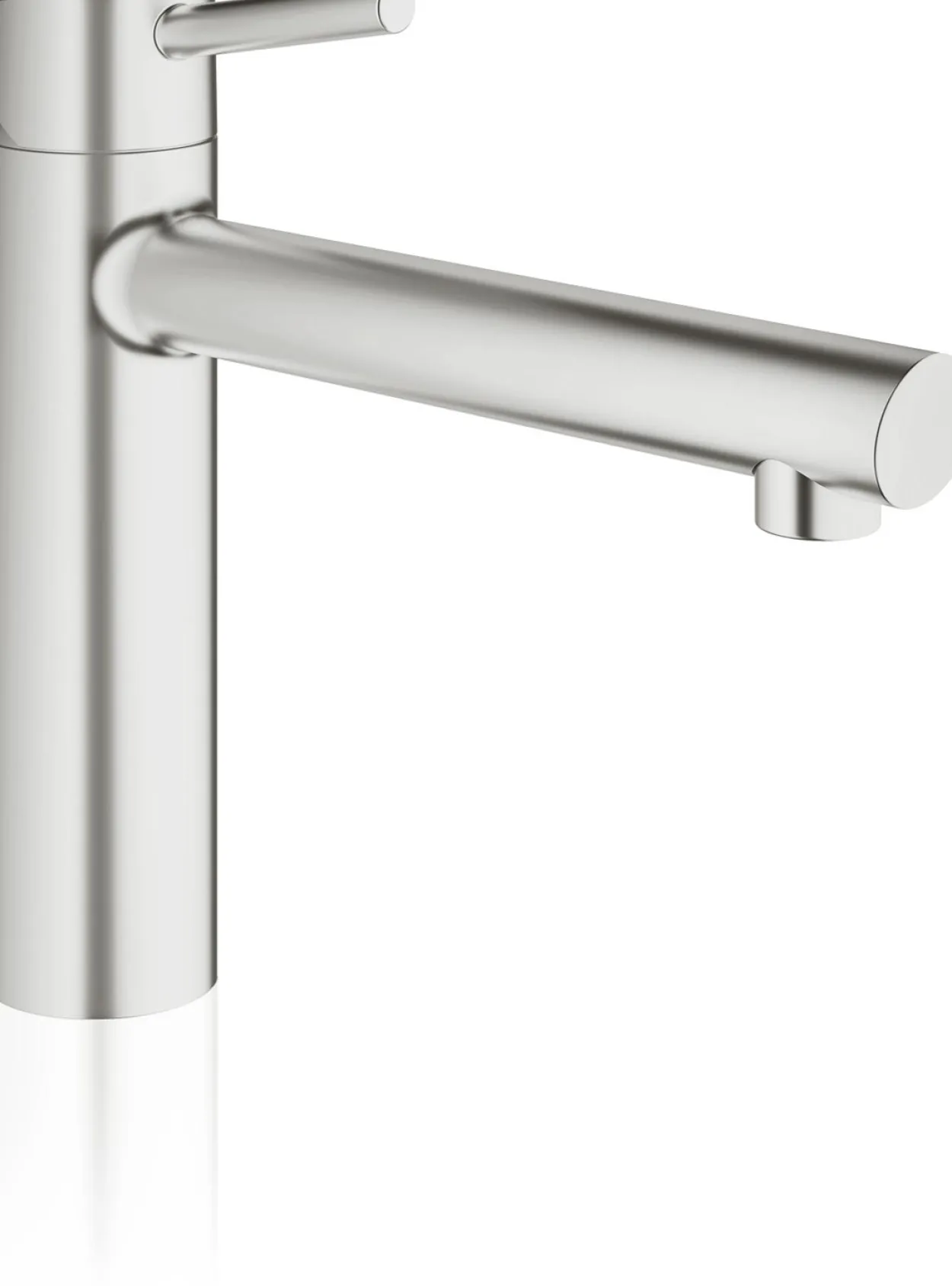 Grohe concetto kjøkkenarmatur supersteel m/rett medium tut