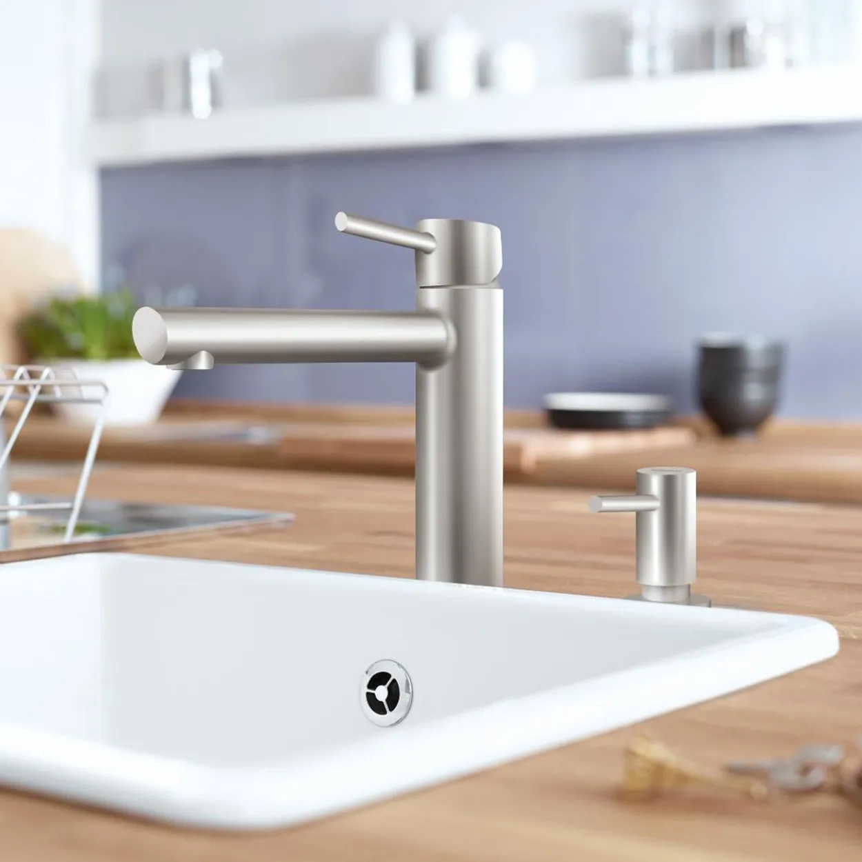 Grohe concetto kjøkkenarmatur supersteel m/rett medium tut