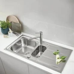 Grohe concetto kjøkkenarmatur supersteel m/rett medium tut