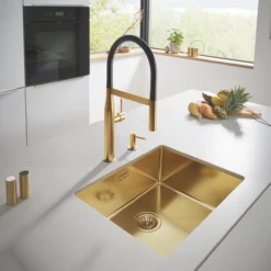 Grohe cosmopolitan såpedispenser børstet cool sunrise
