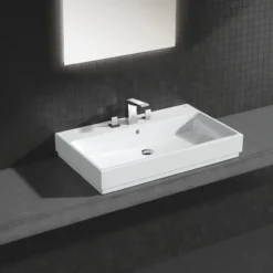 Grohe cube porselen servant 80x49 cm m/overløp alpinhvit